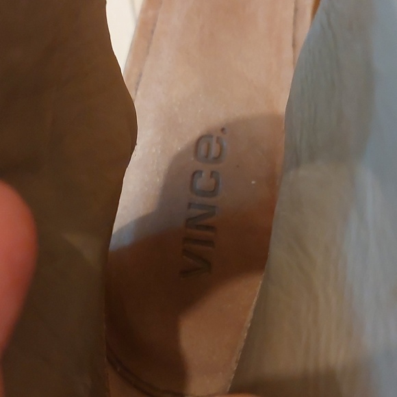 Vince wedge leather sandals size 9.5M - Picture 5 of 11